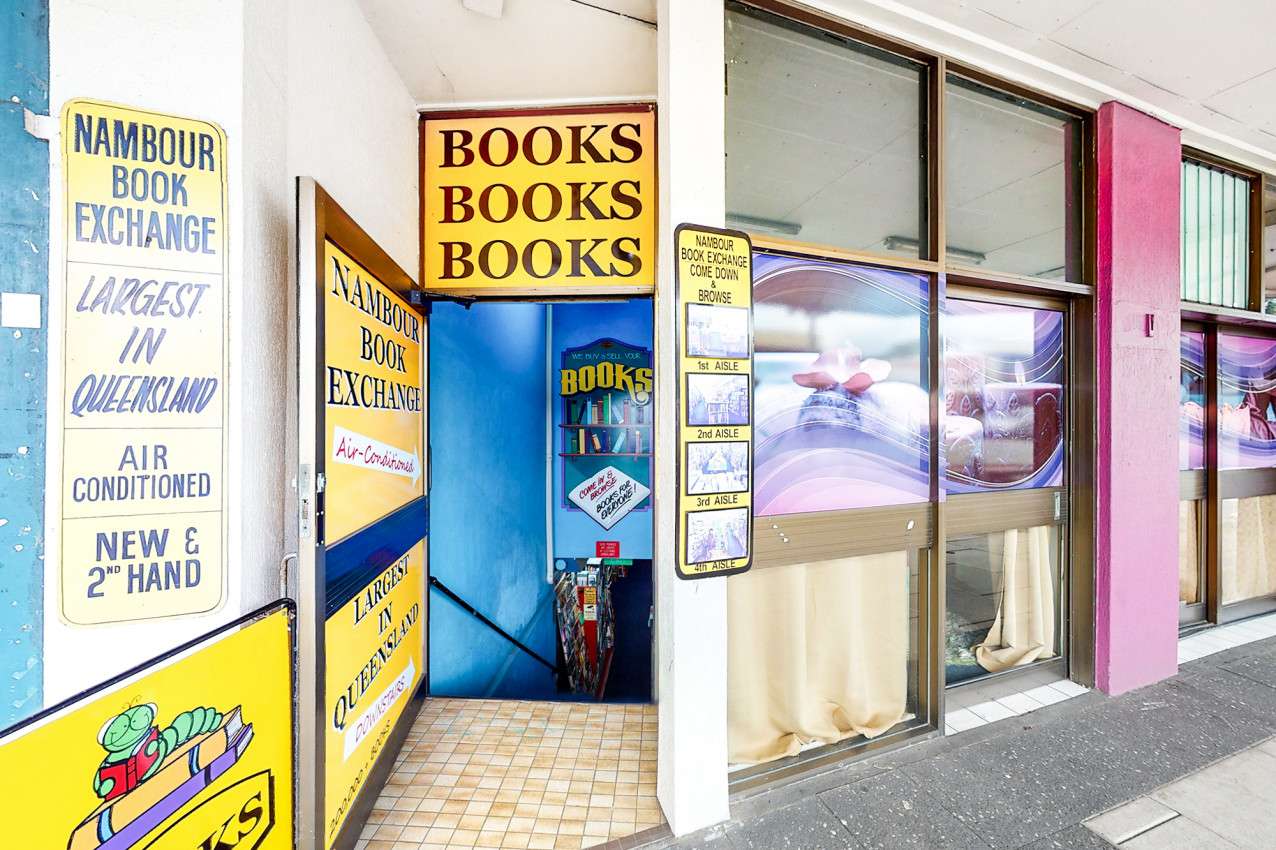 bookshop front door